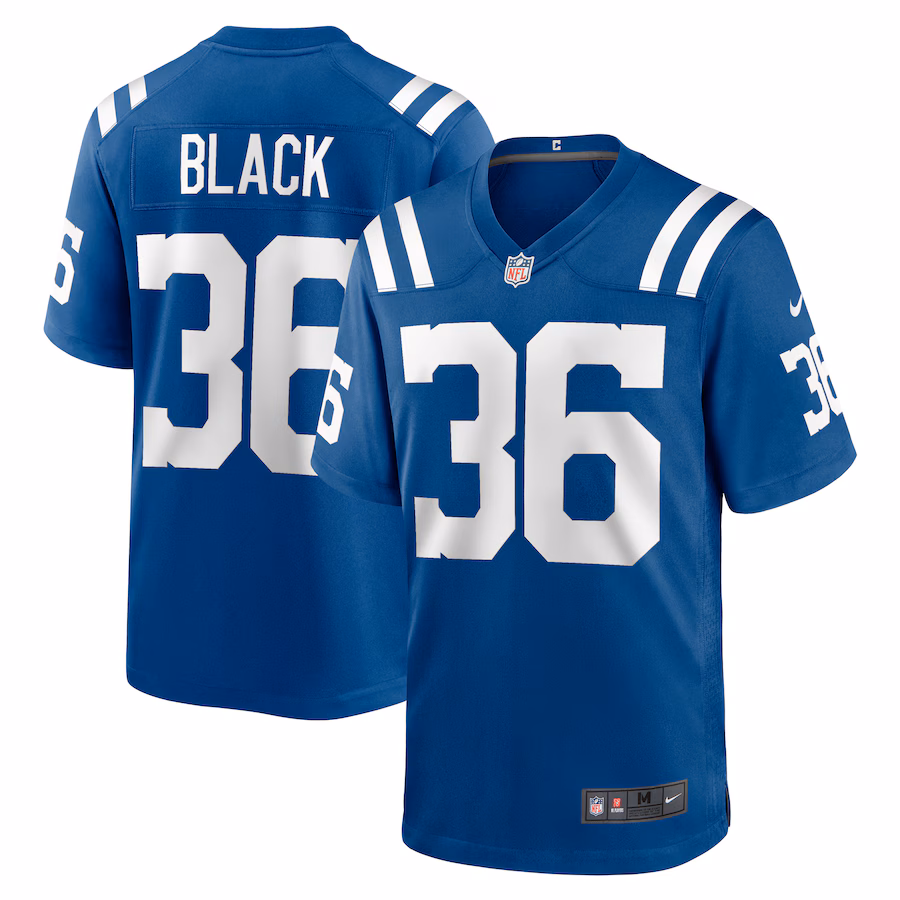 Men's Indianapolis Colts Henry Black Nike  Royal Team Game Jersey - Puhuasuan