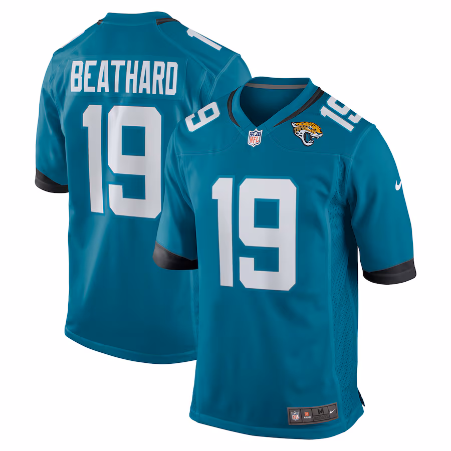 Men's Jacksonville Jaguars C.J. Beathard Nike Teal Team Game Jersey - Puhuasuan