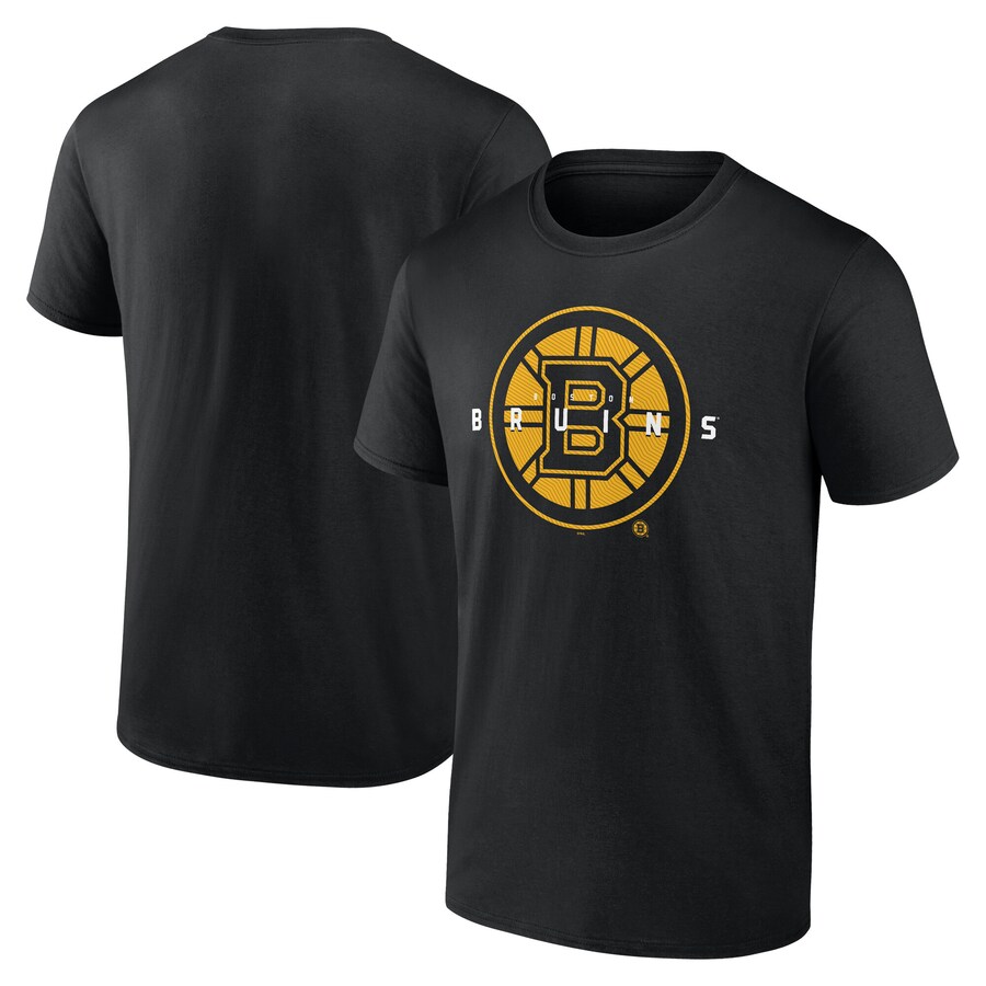 Men's Boston Bruins Black Coordinate T-Shirt - Puhuasuan