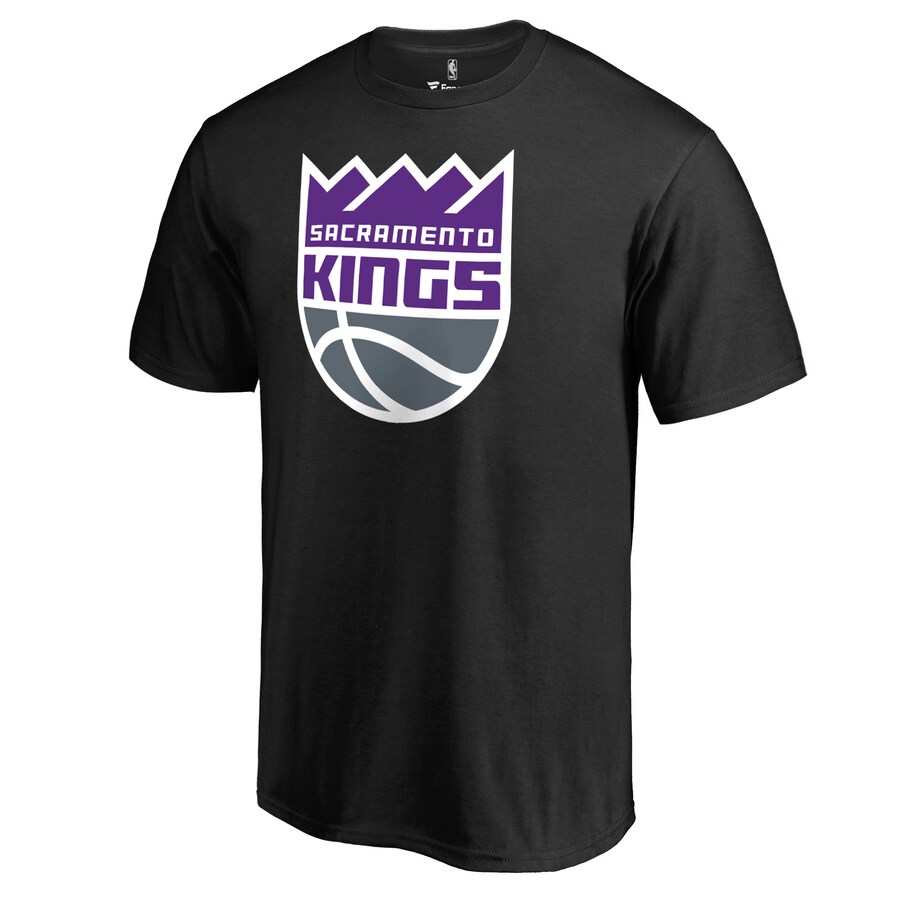 Men's Sacramento Kings Black Primary Logo T-Shirt - Puhuasuan