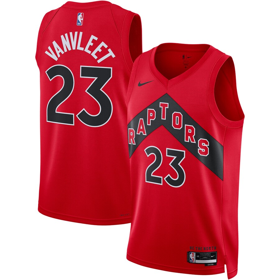 Unisex Toronto Raptors Fred VanVleet Nike Red Swingman Jersey - Icon Edition - Puhuasuan