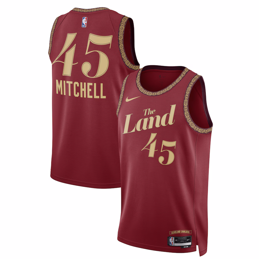 Unisex Cleveland Cavaliers Donovan Mitchell Nike Wine 2023/24 Swingman Jersey - City Edition - Puhuasuan