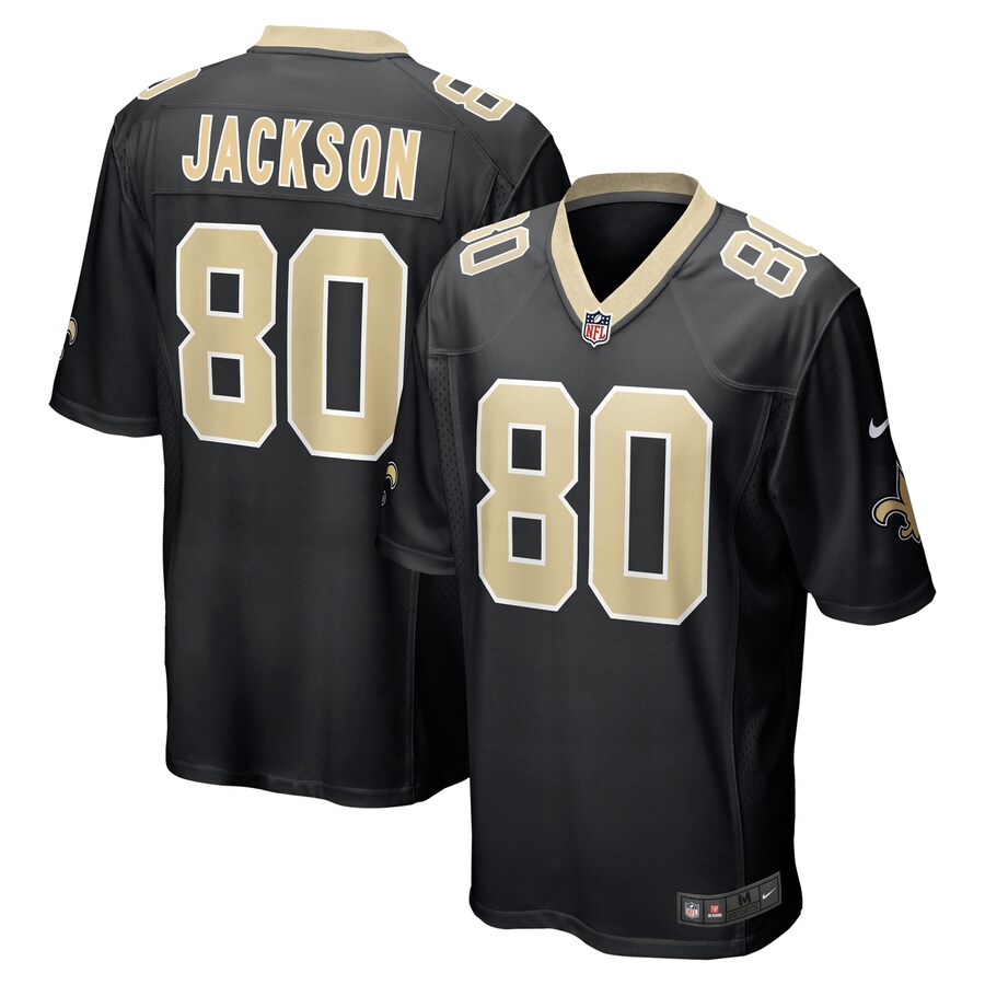 Men's New Orleans Saints Jermaine Jackson Nike Black Game Jersey - Puhuasuan