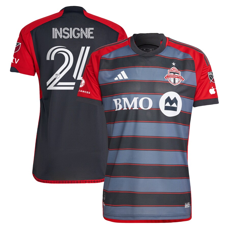 Men's Toronto FC Lorenzo Insigne adidas Gray 2023 Club Kit Authentic Player Jersey - Puhuasuan