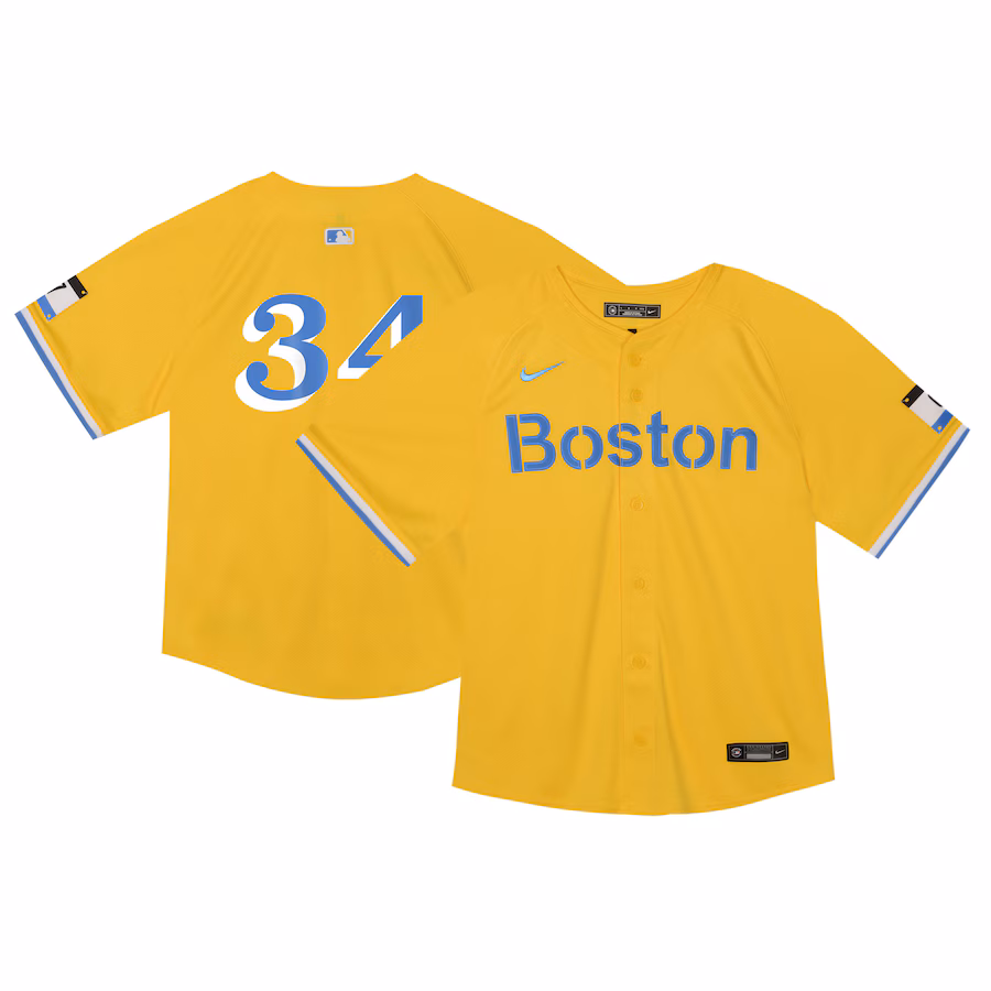Toddler Boston Red Sox David Ortiz Nike Gold City Connect Limited Player Jersey - Puhuasuan
