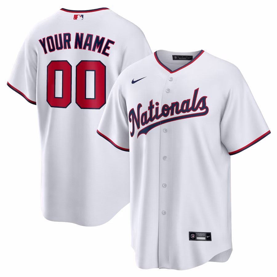 Youth Washington Nationals Nike White Replica Custom Jersey - Puhuasuan