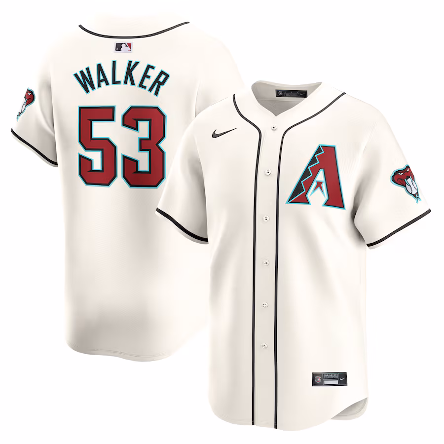 Men's Arizona Diamondbacks Christian Walker Nike White Home Limited Player Jersey - Puhuasuan
