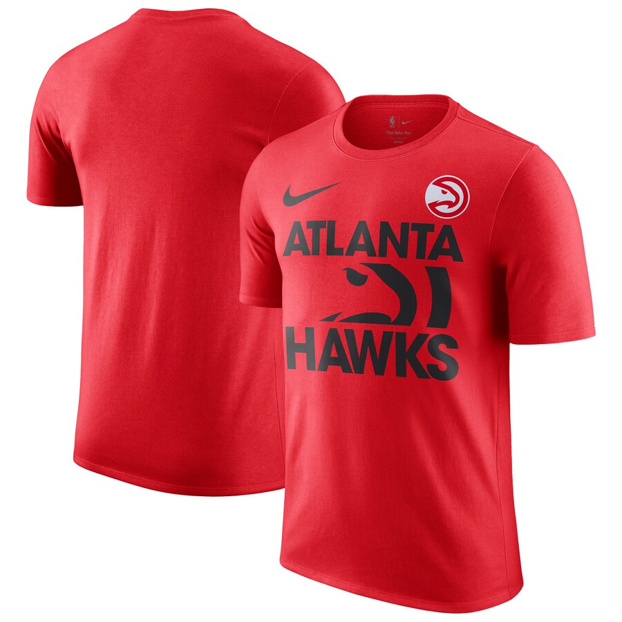 Men's Atlanta Hawks Nike Red Courtside This Is Our Year T-Shirt - Puhuasuan