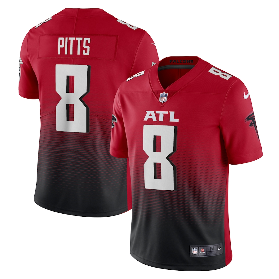 Men's Atlanta Falcons Kyle Pitts Nike Red Alternate 2 Vapor Limited Jersey - Puhuasuan