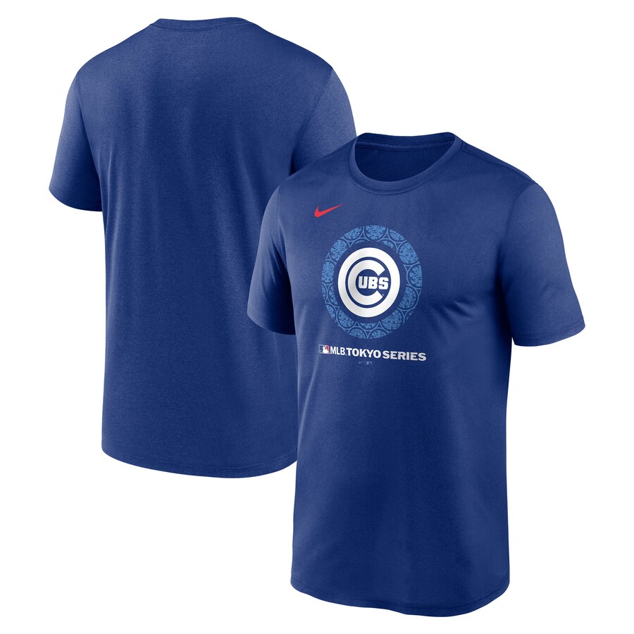 Men's Chicago Cubs Nike Royal 2025 MLB World Tour: Tokyo Series Legend Logo T-Shirt - Puhuasuan