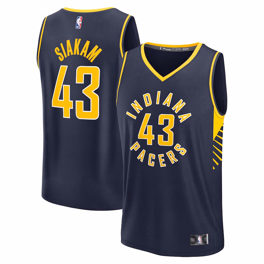 Men's Indiana Pacers Pascal Siakam Fanatics Navy Fast Break Player Jersey - Icon Edition - Puhuasuan