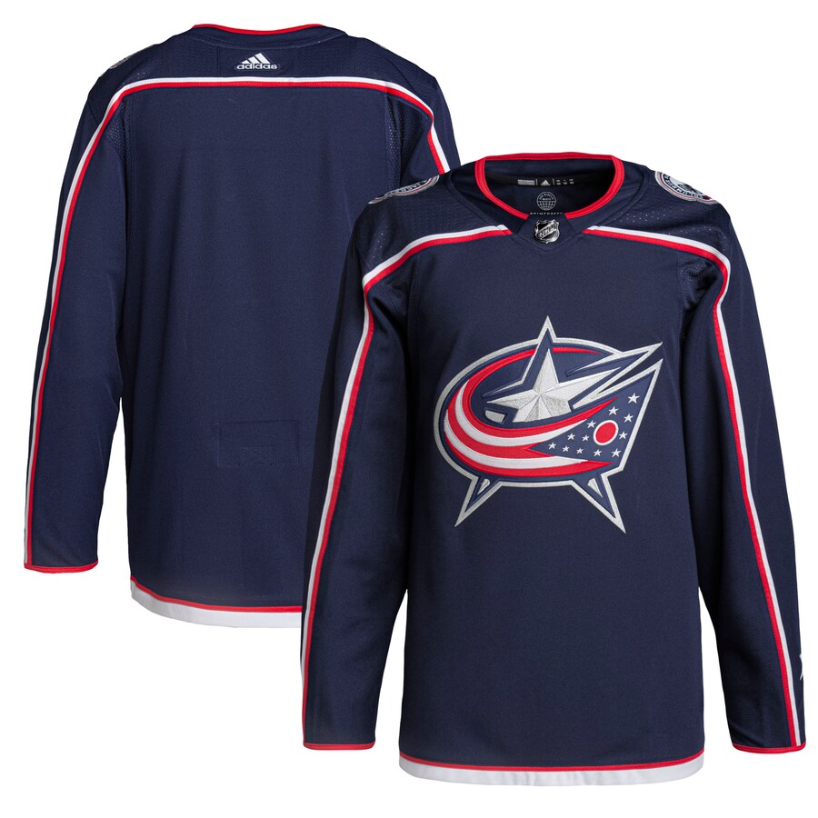 Men's Columbus Blue Jackets adidas Navy Home Primegreen Authentic Pro Jersey - Puhuasuan