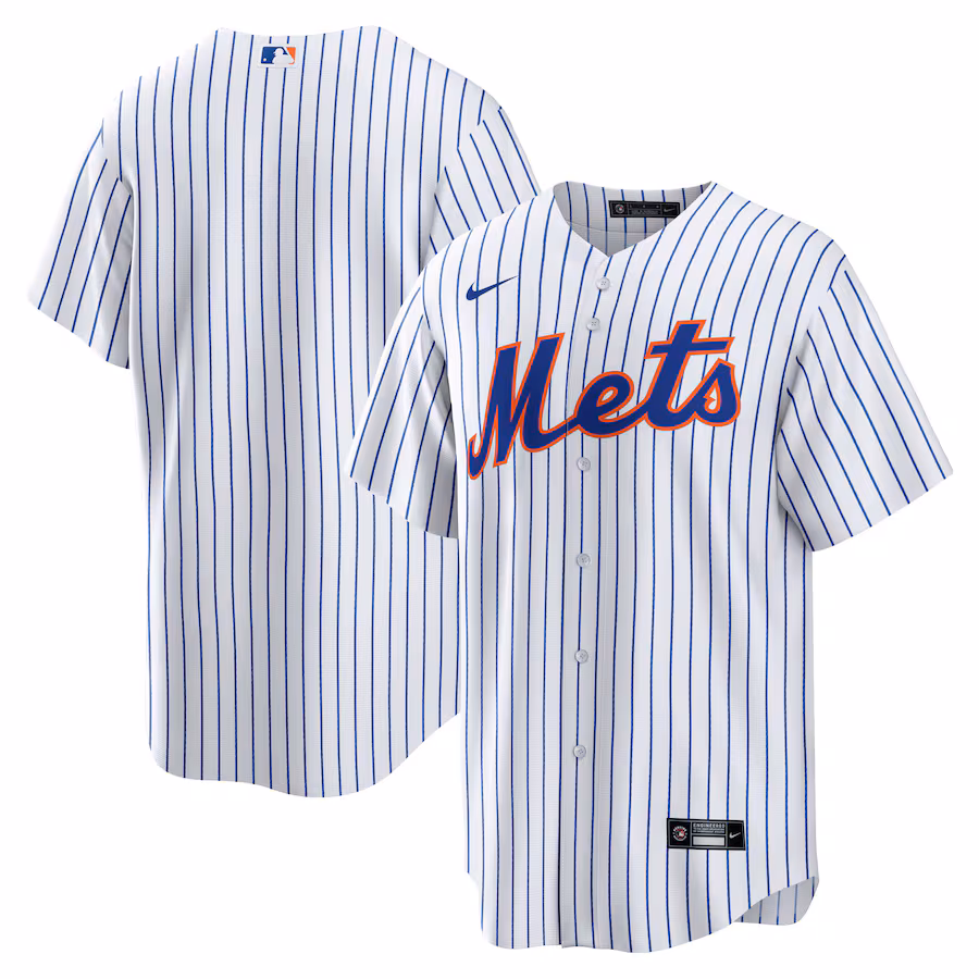 Men's New York Mets Nike White Home Blank Replica Jersey - Puhuasuan