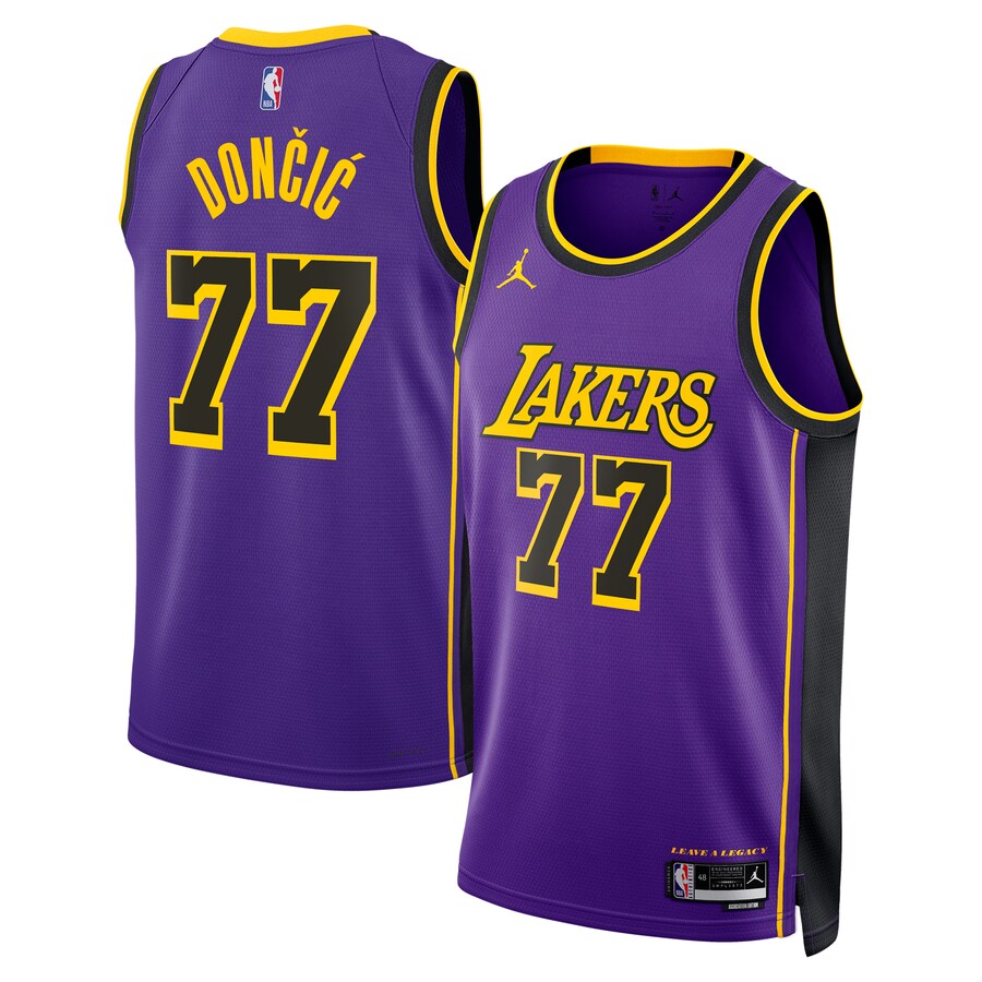 Unisex Los Angeles Lakers Luka Don?i? Jordan Brand Purple Swingman Jersey - Statement Edition - Puhuasuan