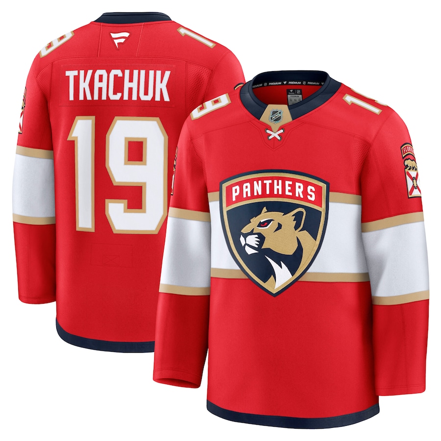 Men's Florida Panthers Matthew Tkachuk Fanatics Red Home Premium Jersey - Puhuasuan