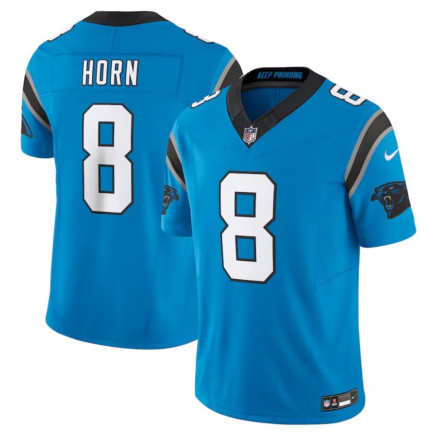 Men's Carolina Panthers Jaycee Horn Nike Blue Vapor F.U.S.E. Limited Jersey - Puhuasuan