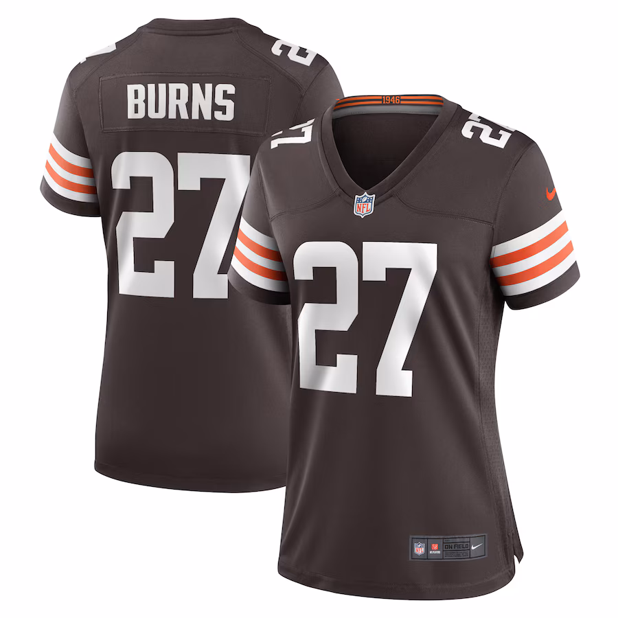 Women's Cleveland Browns Lorenzo Burns Nike  Brown Team Game Jersey - Puhuasuan