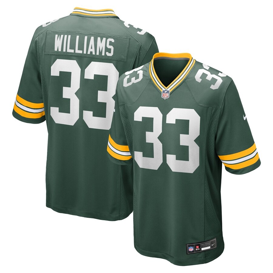 Men's Green Bay Packers Evan Williams Nike Green Game Jersey - Puhuasuan