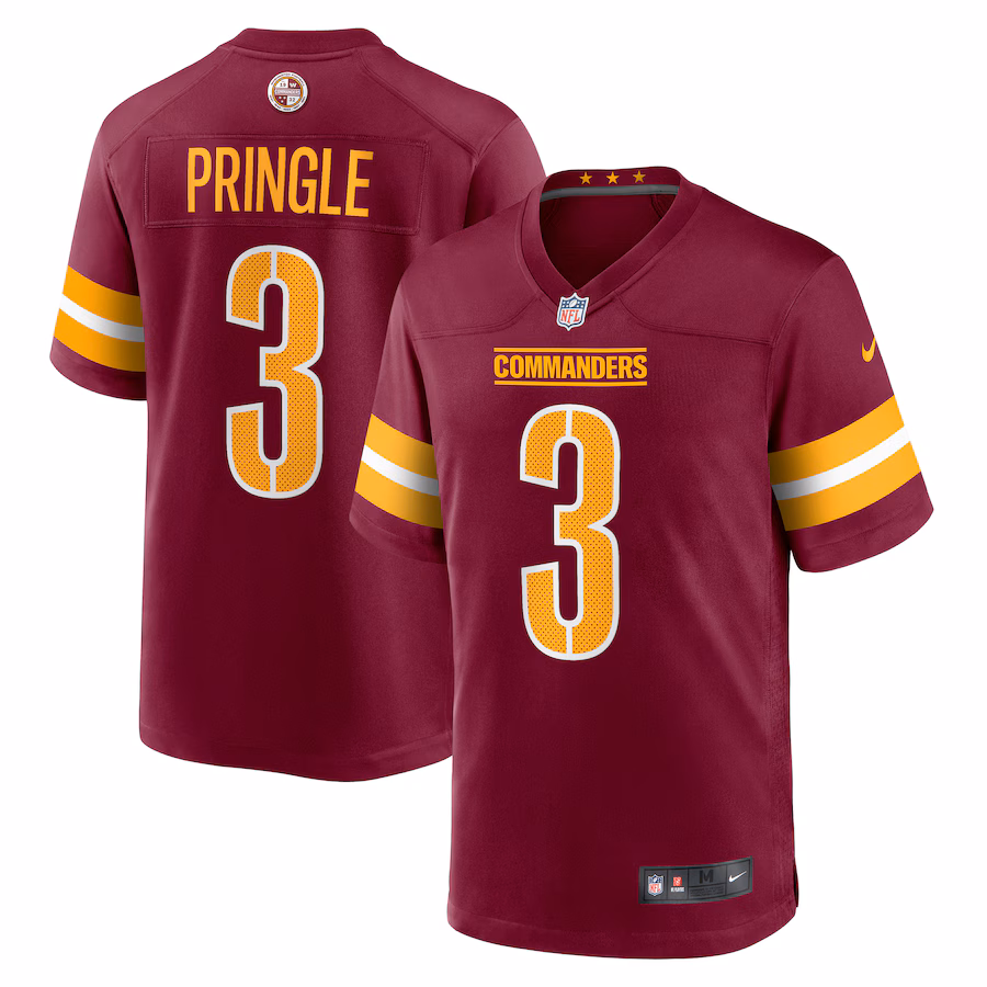 Men's Washington Commanders Byron Pringle Nike  Burgundy  Game Jersey - Puhuasuan