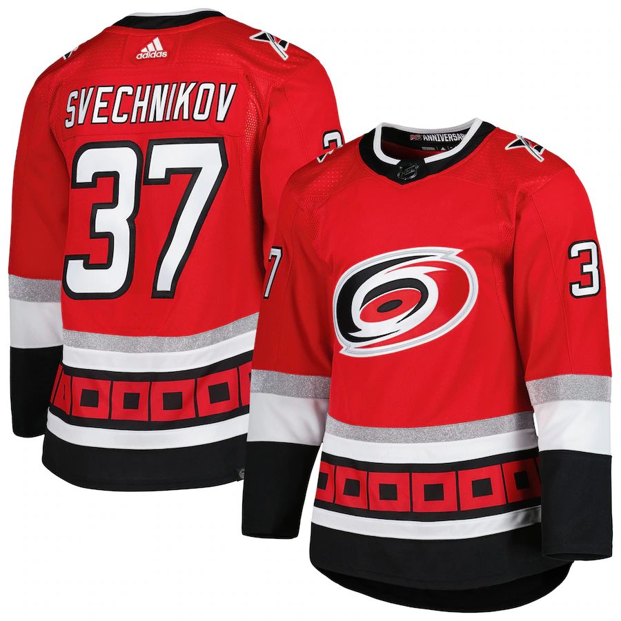 Men's Carolina Hurricanes Andrei Svechnikov adidas Red Alternate Primegreen Authentic Player Jersey - Puhuasuan