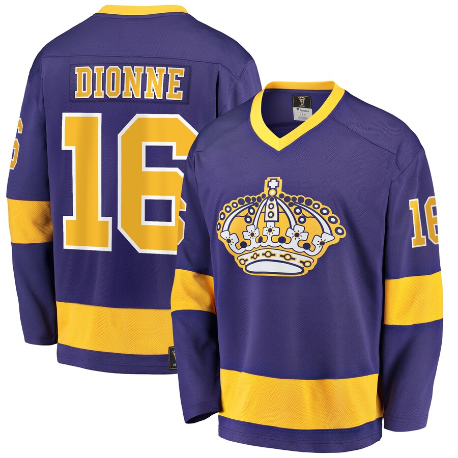 Men's Los Angeles Kings Marcel Dionne Fanatics Branded Purple Premier Breakaway Retired Player Jersey - Puhuasuan