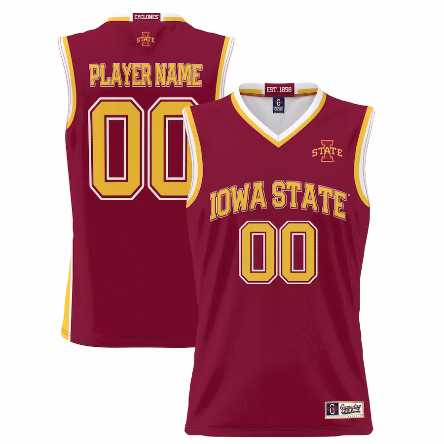 Iowa State Cyclones GameDay Greats Youth NIL Pick-A-Player Lightweight Basketball Jersey - Cardinal - Puhuasuan