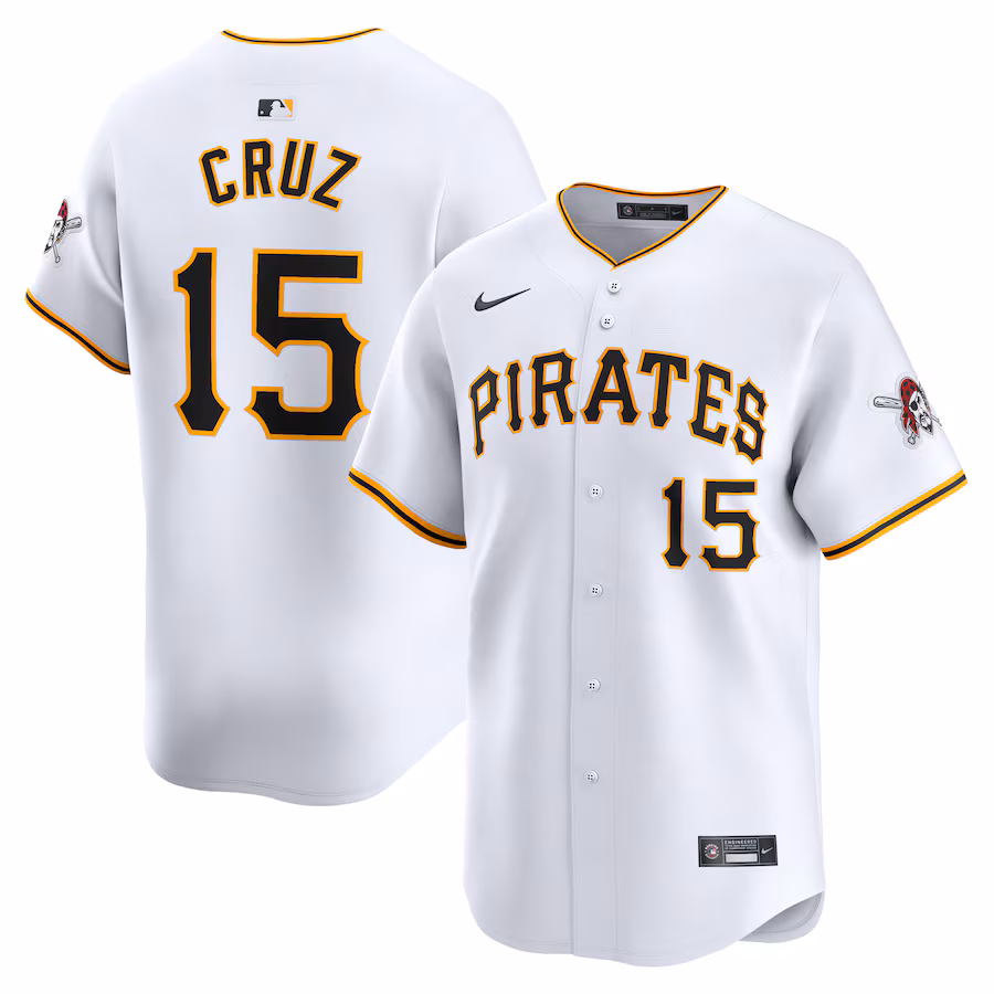 Men's Pittsburgh Pirates Oneil Cruz Nike White Home Limited Player Jersey - Puhuasuan