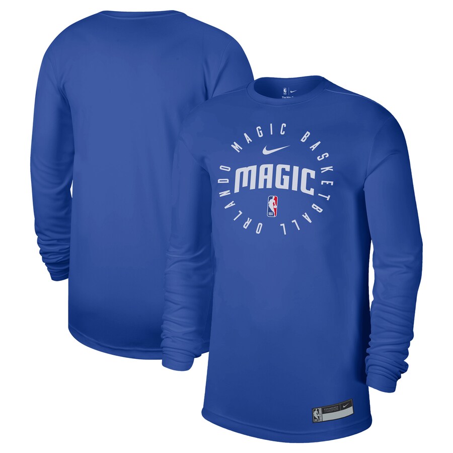 Men's Orlando Magic Nike Blue 2024/25 Legend On-Court Practice Long Sleeve T-Shirt - Puhuasuan