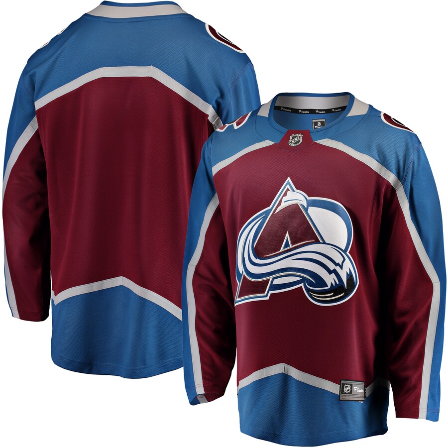 Men's Colorado Avalanche Fanatics Branded Maroon Breakaway Home Jersey - Puhuasuan