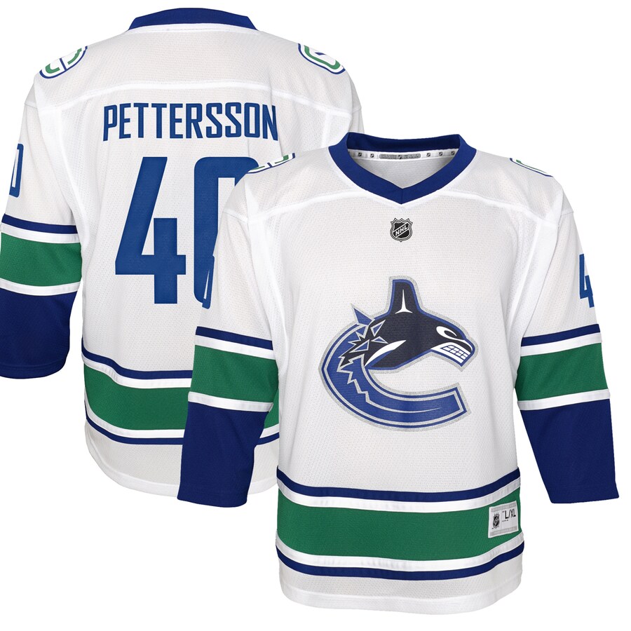 Youth Vancouver Canucks Elias Pettersson White 2019/20 Away Replica Player Jersey - Puhuasuan