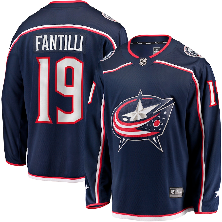 Men's Columbus Blue Jackets Adam Fantilli Fanatics Navy Home Premier Breakaway Player Jersey - Puhuasuan