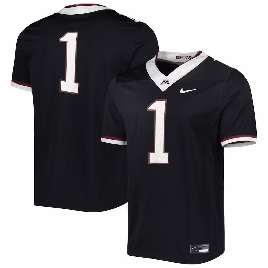 #1 Minnesota Golden Gophers Nike Untouchable Football Jersey - Black - Puhuasuan