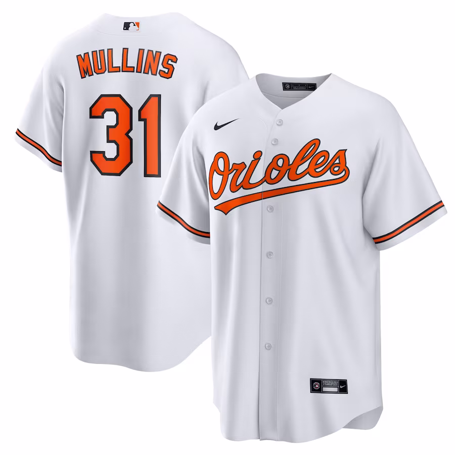 Men's Baltimore Orioles Cedric Mullins Nike White Replica Player Jersey - Puhuasuan