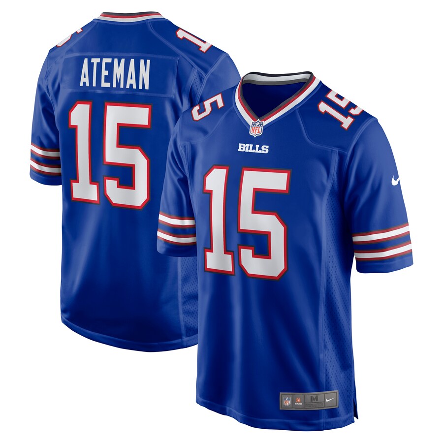 Men's Buffalo Bills Marcell Ateman Nike Royal Team Game Jersey - Puhuasuan
