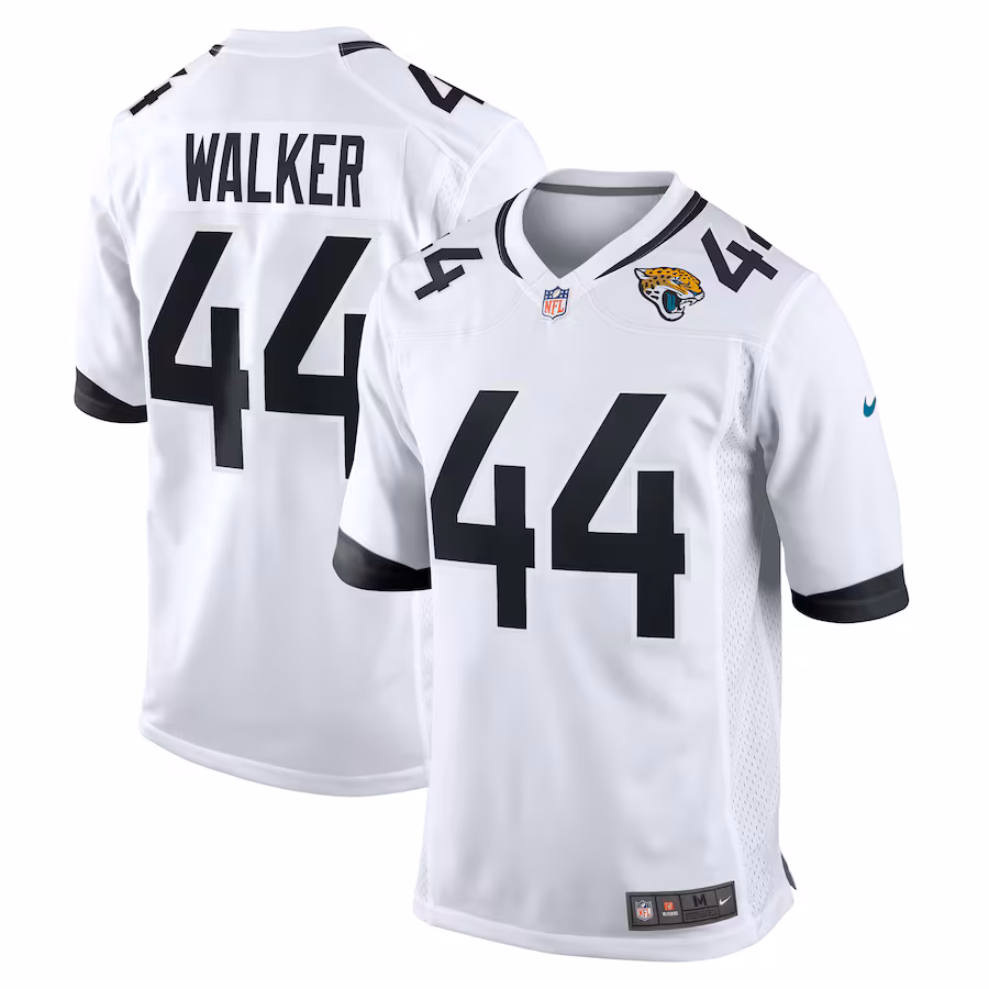 Men's Jacksonville Jaguars Travon Walker Nike White Player Game Jersey - Puhuasuan