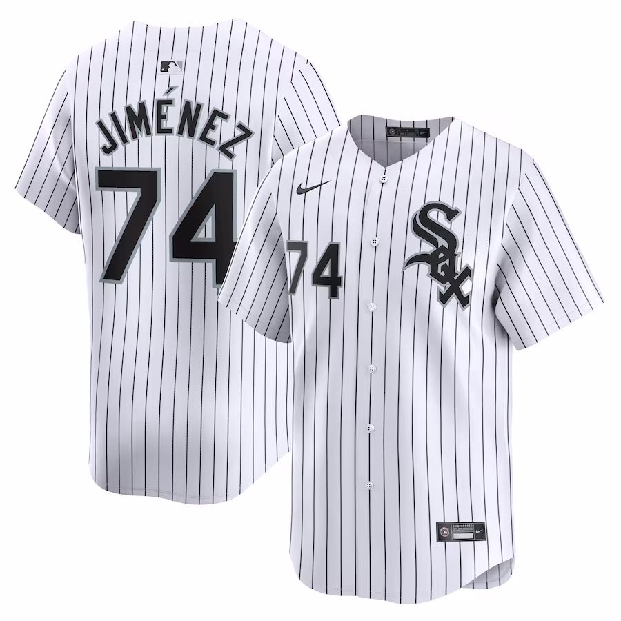 Men's Chicago White Sox Eloy Jimenez Nike White Home Limited Player Jersey - Puhuasuan