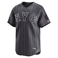 Men's New York Mets Francisco Lindor Nike Graphite 2024 City Connect Limited Player Jersey - Puhuasuan