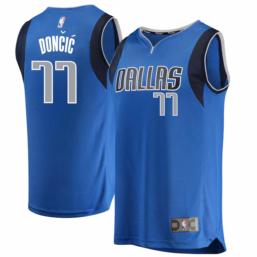 Youth Dallas Mavericks Luka Doncic Fanatics Blue Replica Fast Break Jersey - Icon Edition - Puhuasuan