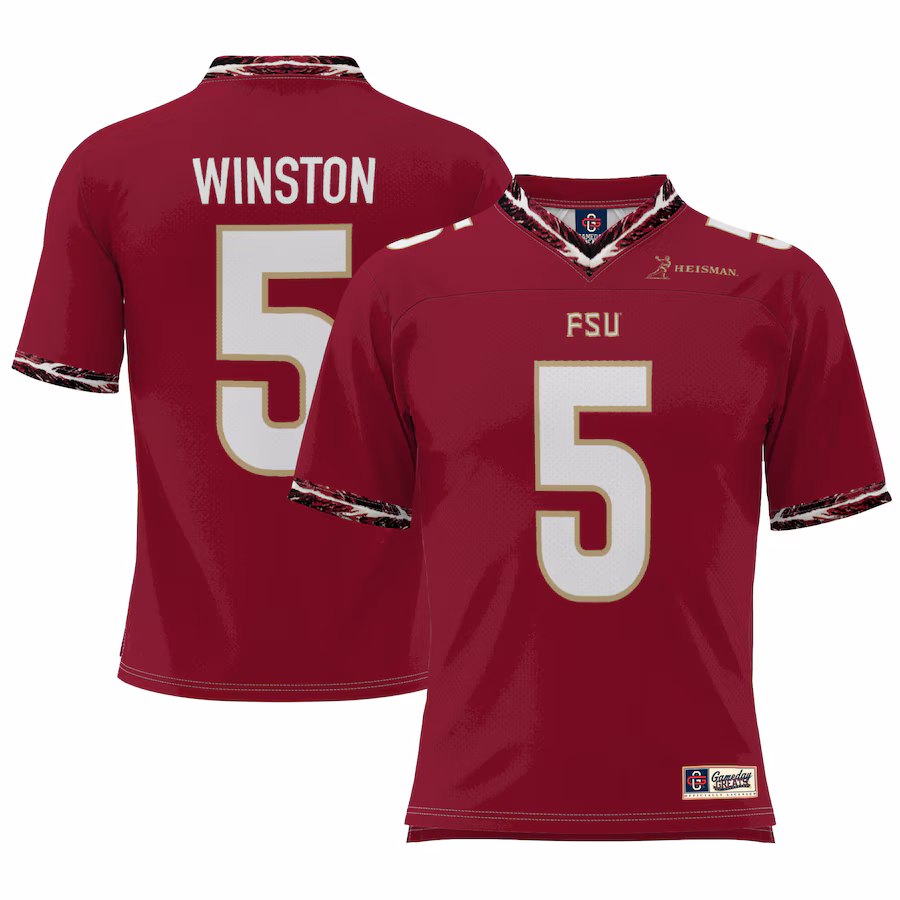 Jameis Winston Florida State Seminoles GameDay Greats  Heisman Football Jersey �?Garnet - Puhuasuan