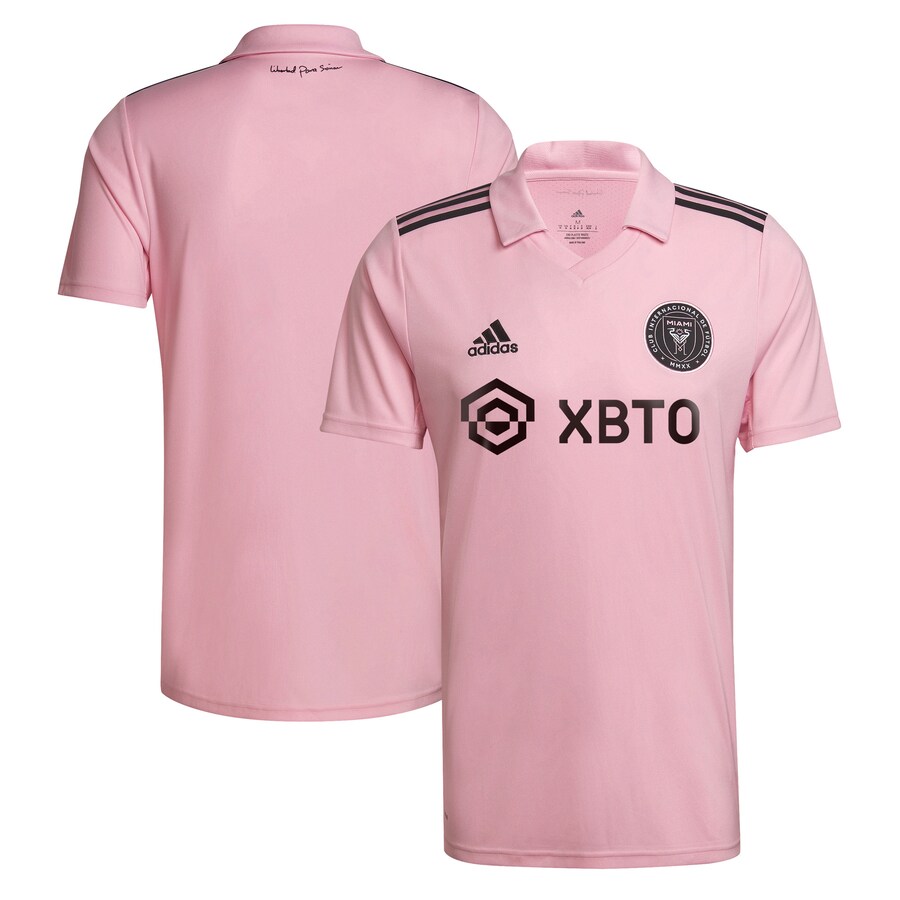 Men's Inter Miami CF adidas Pink 2022 The Heart Beat Kit Replica Blank Jersey - Puhuasuan