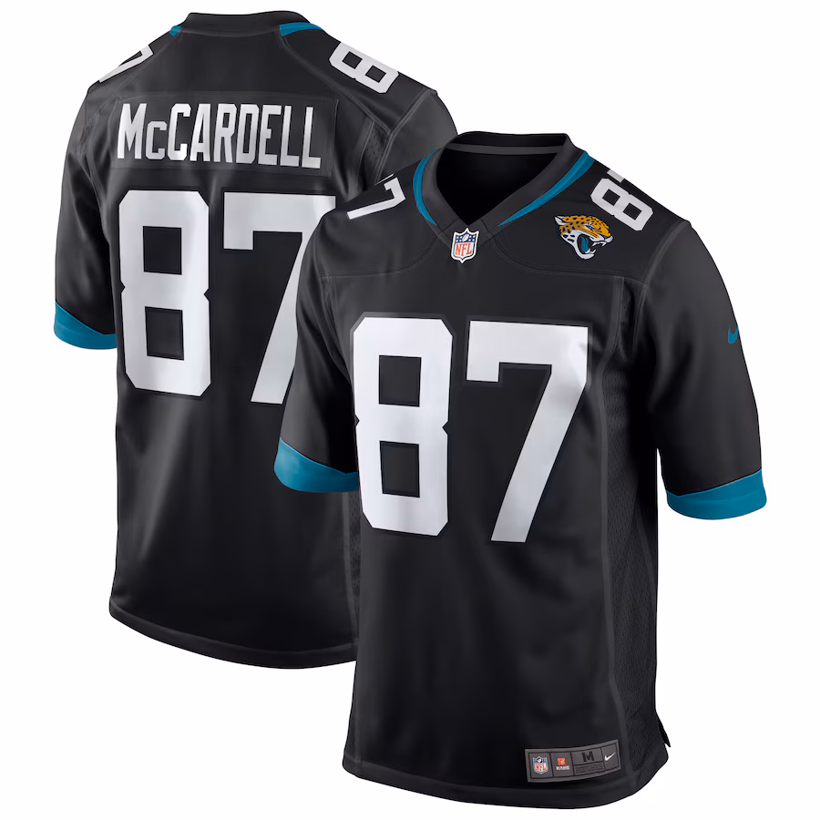 Men's Jacksonville Jaguars Keenan McCardell Nike Black Game Retired Player Jersey - Puhuasuan