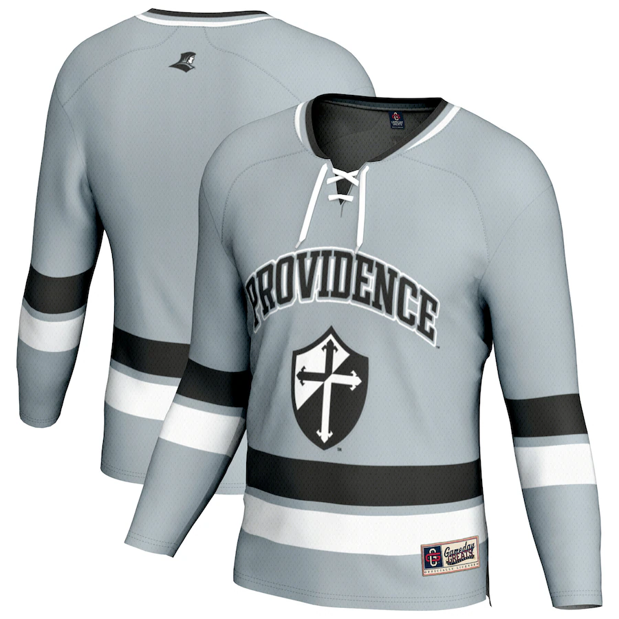 Unisex GameDay Greats Silver Providence Friars Spirit Hockey Jersey - Puhuasuan