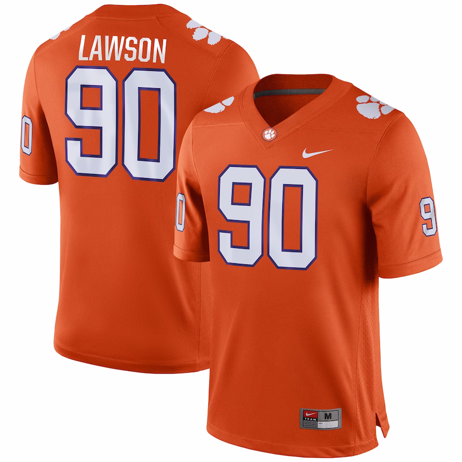 Shaq Lawson Clemson Tigers Nike Game Jersey - Orange - Puhuasuan