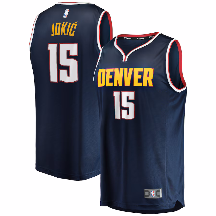 Youth Denver Nuggets Nikola Jokic Fanatics Navy Fast Break Player Jersey - Icon Edition - Puhuasuan