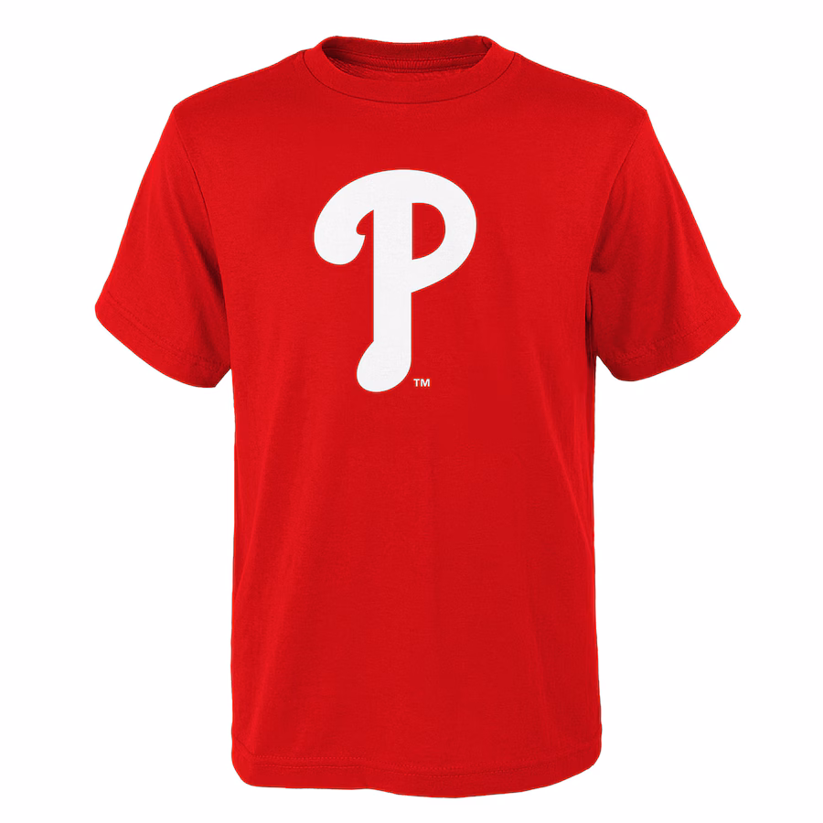 Youth Philadelphia Phillies Red Logo Primary Team T-Shirt - Puhuasuan