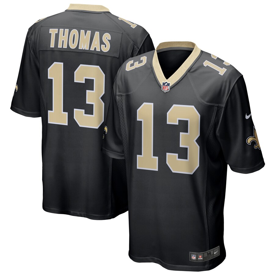Men's New Orleans Saints Michael Thomas Nike Black Game Jersey - Puhuasuan