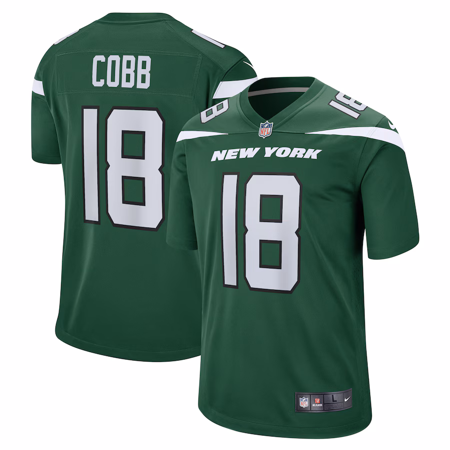 Men's New York Jets Randall Cobb Nike Gotham Green  Game Jersey - Puhuasuan
