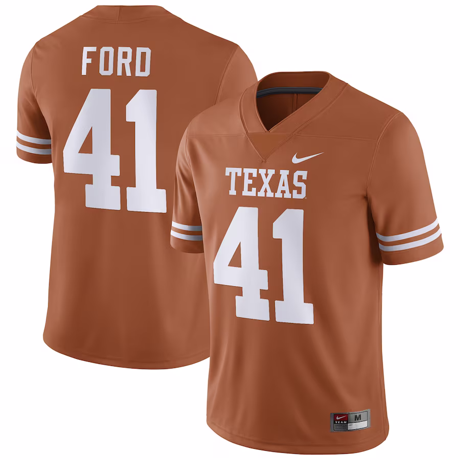 Jaylan Ford Texas Longhorns Nike Player Game Jersey - Texas Orange - Puhuasuan