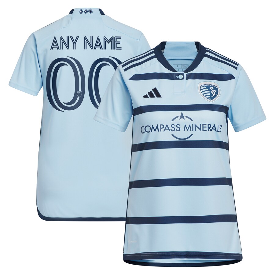 Women's Sporting Kansas City adidas Light Blue 2023 Hoops 4.0 Replica Custom Jersey - Puhuasuan