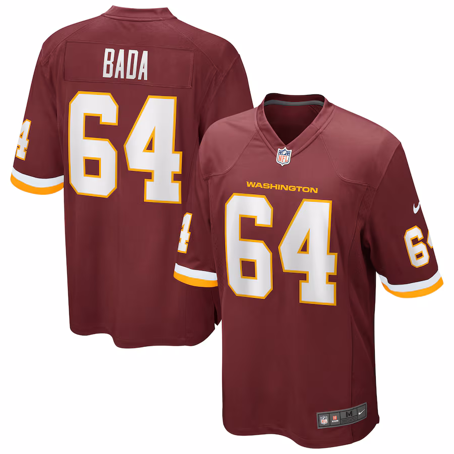 Men's Nike David Bada Washington Football Team Burgundy Game Player Jersey - Puhuasuan